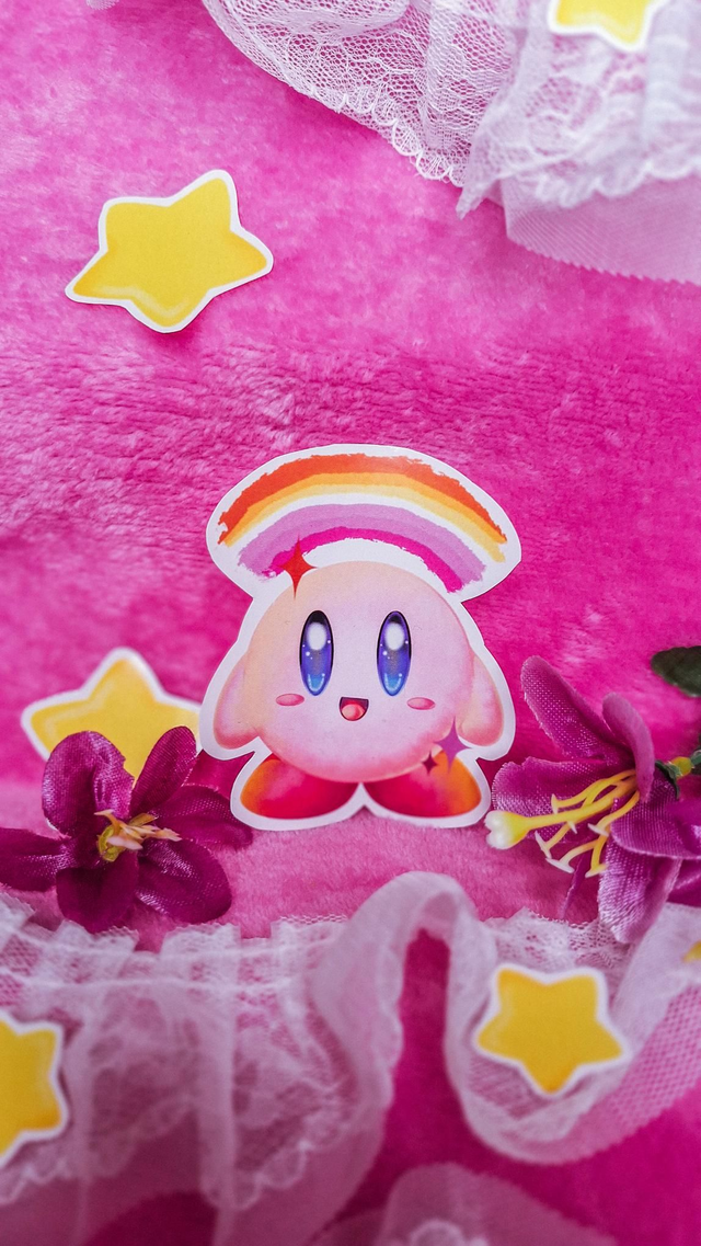 Lesbian Flag Kirby - Pegatinas