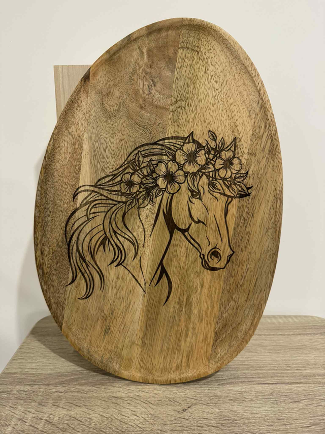 PLATEAU DECORATIF OVALE MANGUIER