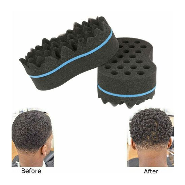 Double Sided Magic Hair Brush Twist Afro Sponge Brush Tool Hair Styling Tool by Aliza