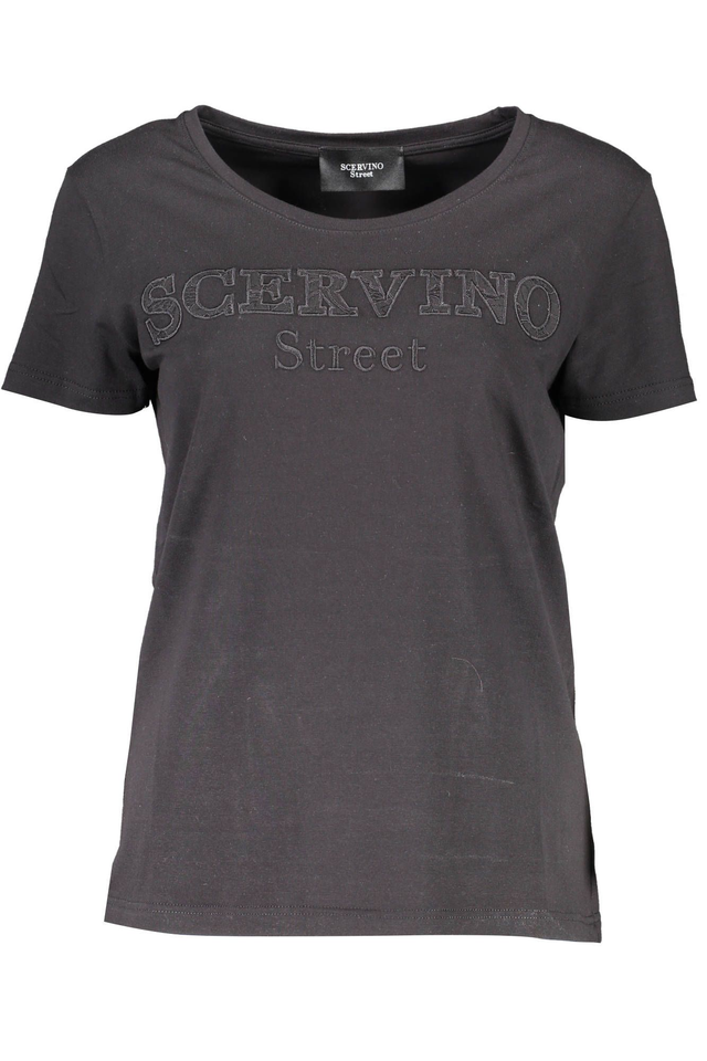 SCERVINO STREET T-SHIRT MANICHE CORTE DONNA NERO