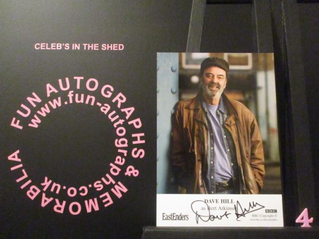 Dave Hill (Bert Atkinson) Authentic Autographed EastEnders 6x4 Cast Card (4)