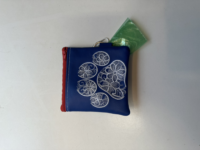 Poo &amp; Treat Bag - Floral Paw