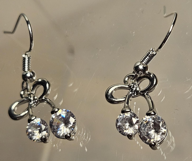 Cherry crystal earrings 