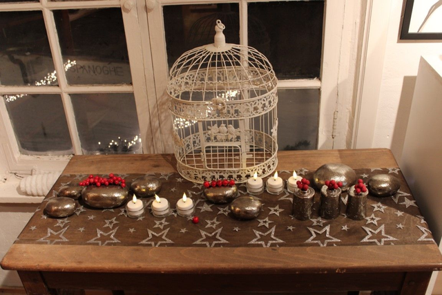 Tafelversiering zonder vogelkooi