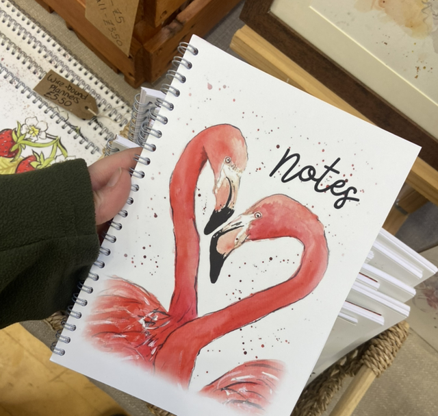 Flamingo A5 Wire Bound Notebook