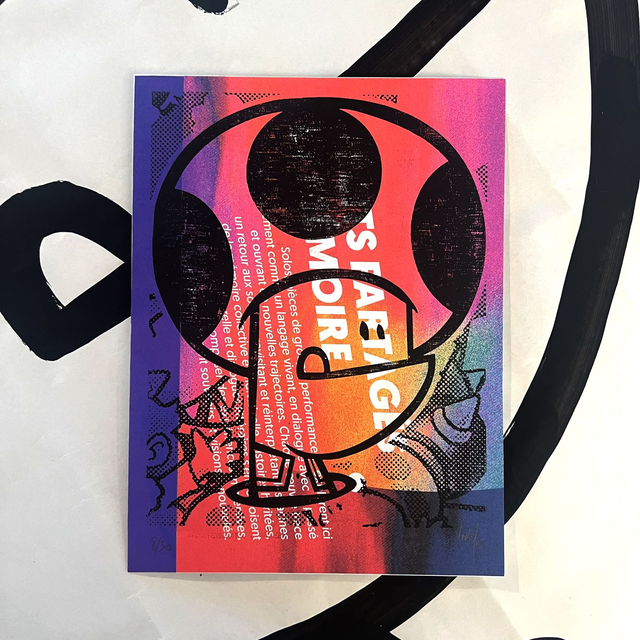 Xylo TOAD Trajectoire fluo 18x24 cm sans cadre