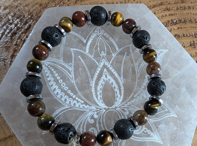Bracelet " rééquilibrage et dispersion des énergies négatives"