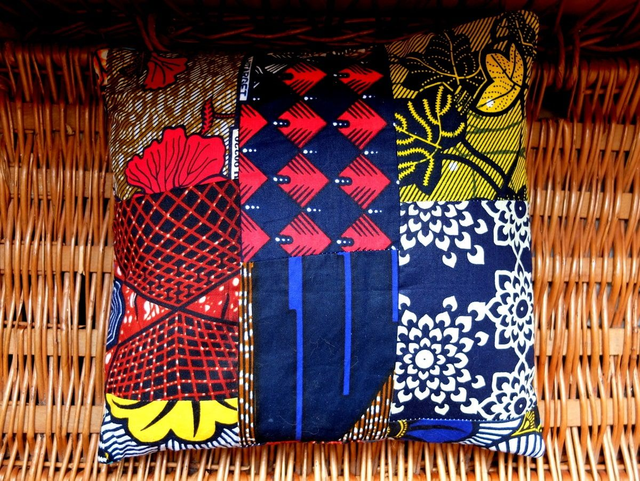 Coussin KËR - 35x35cm - Patchwork wax