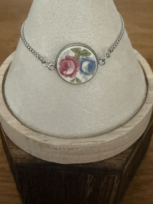 Bracelet coulissant argenté