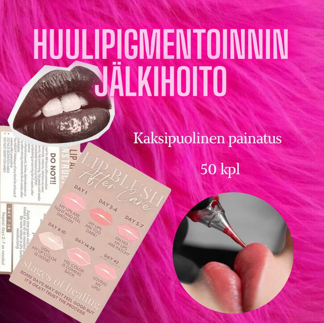 Huulipigmentoinnin jälkihoito 