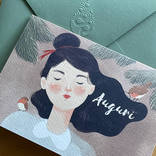 Biglietto auguri con busta