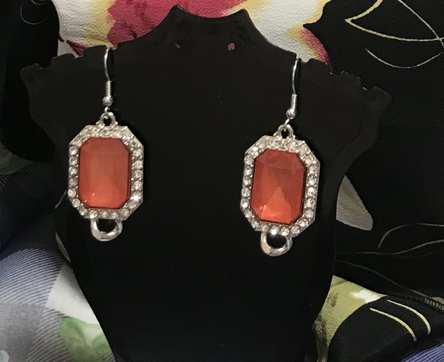 Peach Dangling Earrings-  PCDE12