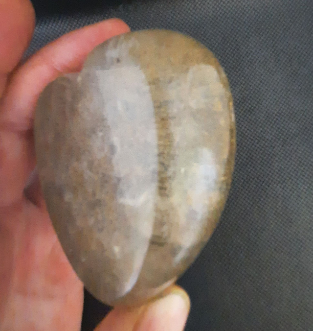 Coeur décoration Agate jaune / Tourmaline noire / Sélénite