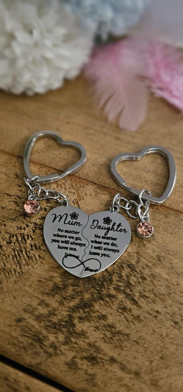 Mum and Daughter Keyring