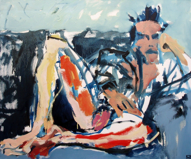 Adam, 54x65 olej płótno