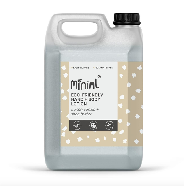 Pre-filled 5L container of Hand &amp; Body Lotion (French Vanilla)