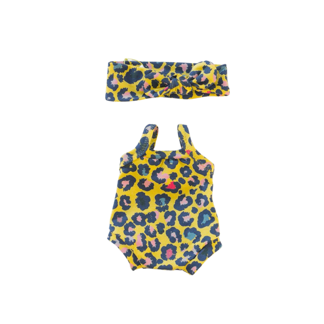 Body Léopard jaune avec bandeau