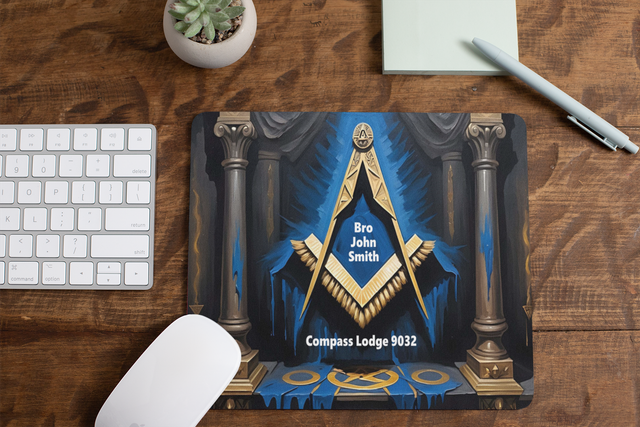 Custom Masonic Mouse Mat 