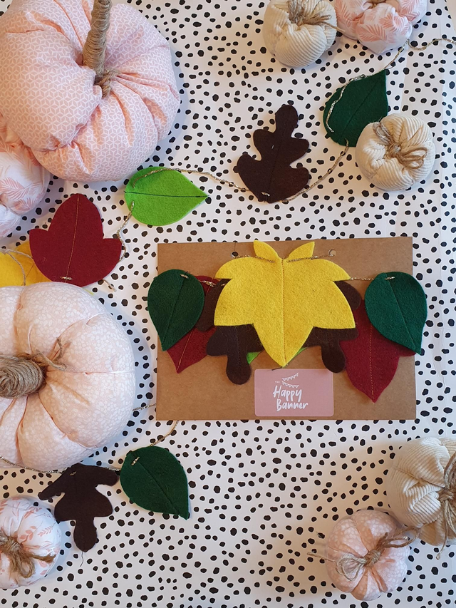 Felt Leaf Garland 