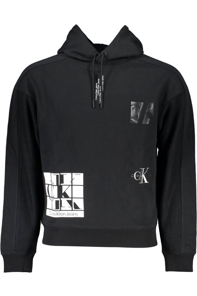 CALVIN KLEIN FELPA SENZA ZIP UOMO NERO