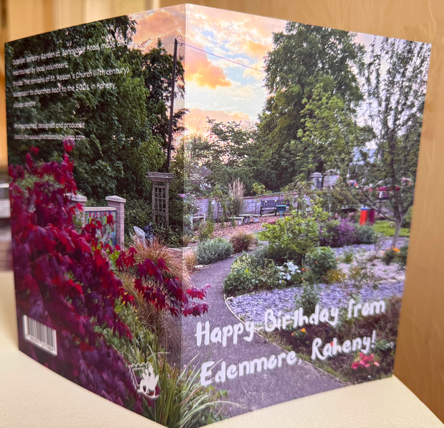 Birthday card with Sensory Garden 