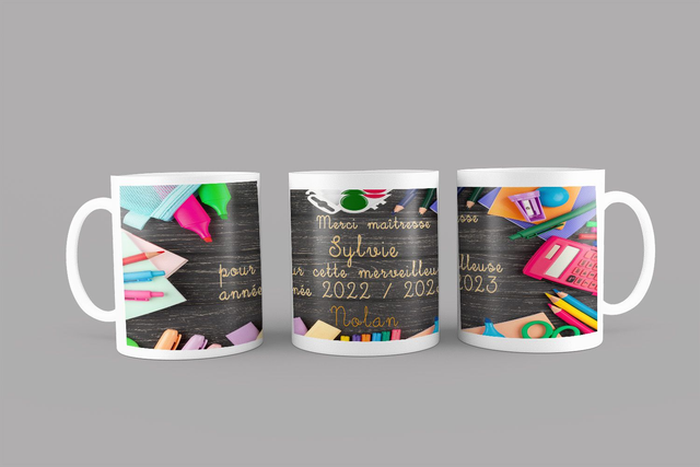Mug Enseignant Fond Noir