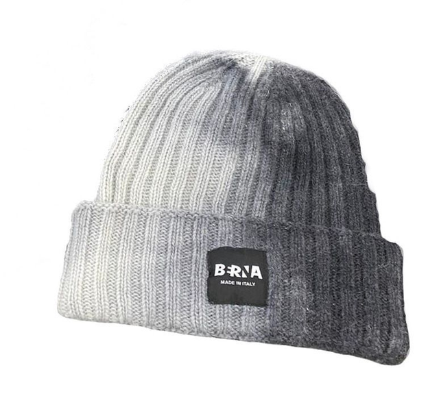 B3639L79 - BERNA cuffia con risvolto a coste