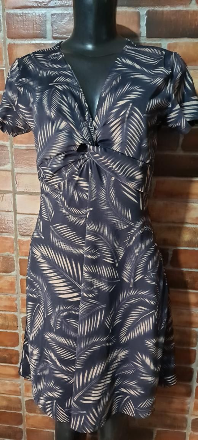 Vestido Estampado,  Malha Fria, T/P