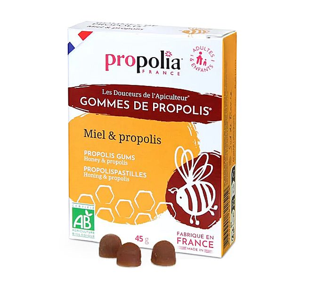 3x Gommes de Propolis &amp; Miel Bio