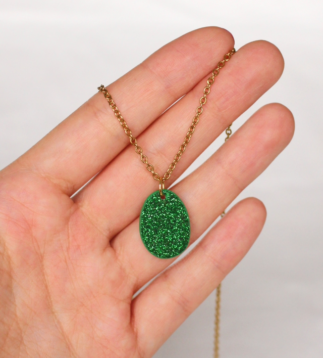 Pendentif Cleo • couleurs pailletées