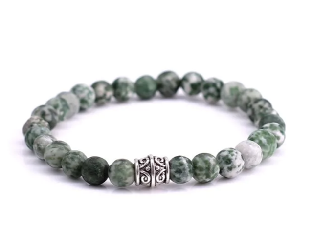 Bracelet &quot;Green Spot Stone &quot; 