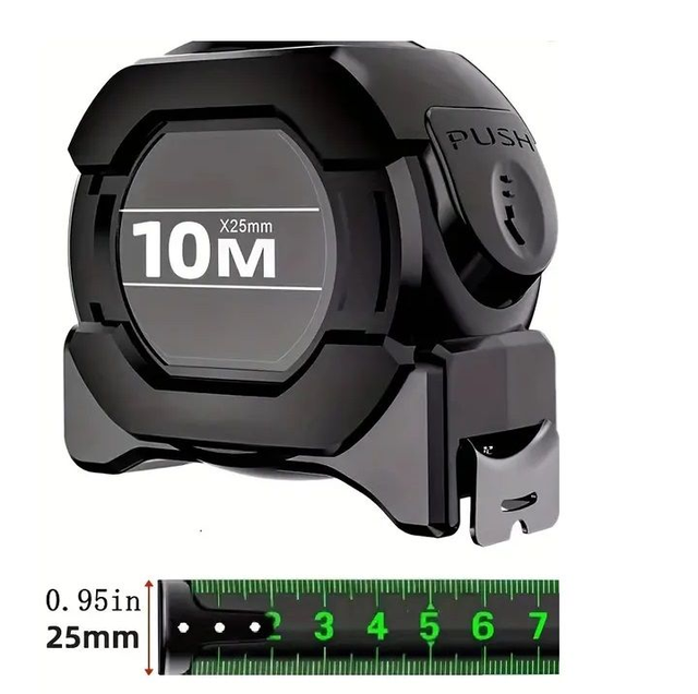 Ruban de Mesure Métrique en Acier au Carbone Durable 10 m