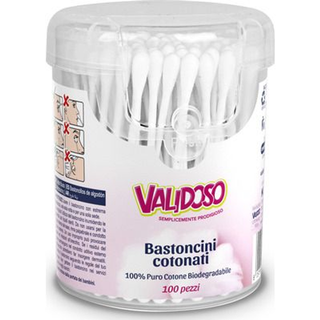 VALIDOSO BASTONCINI COTONATI/100PZ