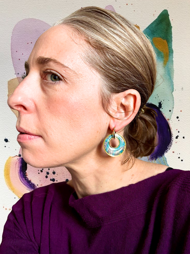 Boucles « Lune Vénitienne »