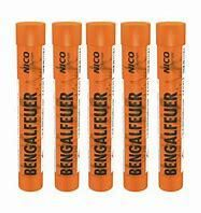 Bengalfeuer, orange, 5er Schachtel, KAT F1