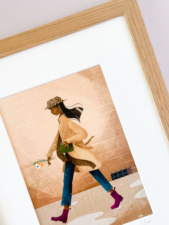 Affiche Passante sous la pluie