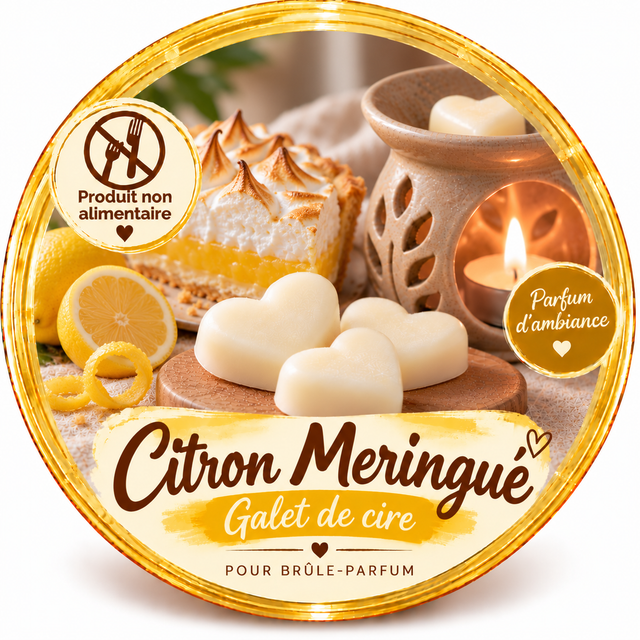 Galet de cire - Citron Meringué