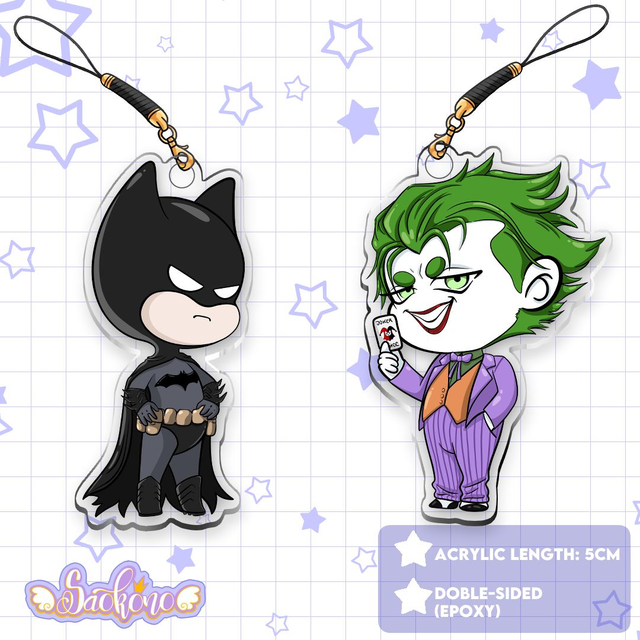 Joker Batman DC phone charm 