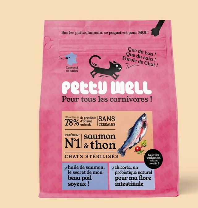 Petty Well Lachs und Thunfisch - Premium Futter, Getreidefrei