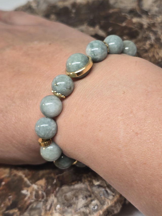 Bracelet Jade de Birmanie 1 cm