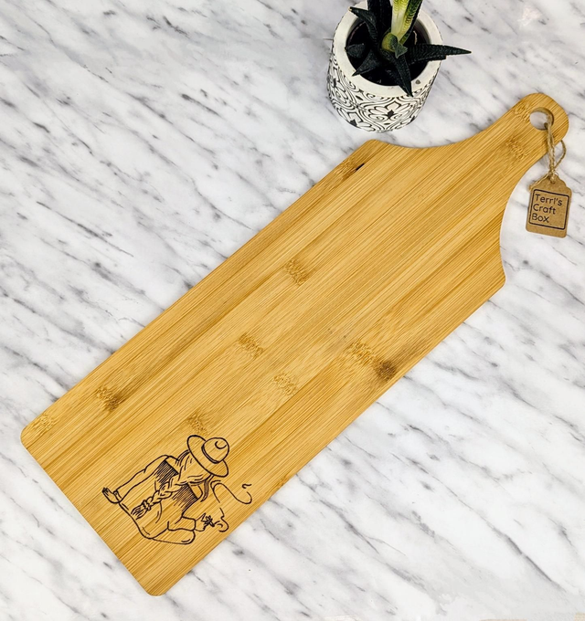 Bamboo paddle &#039;COWGIRL VIBES&#039; 