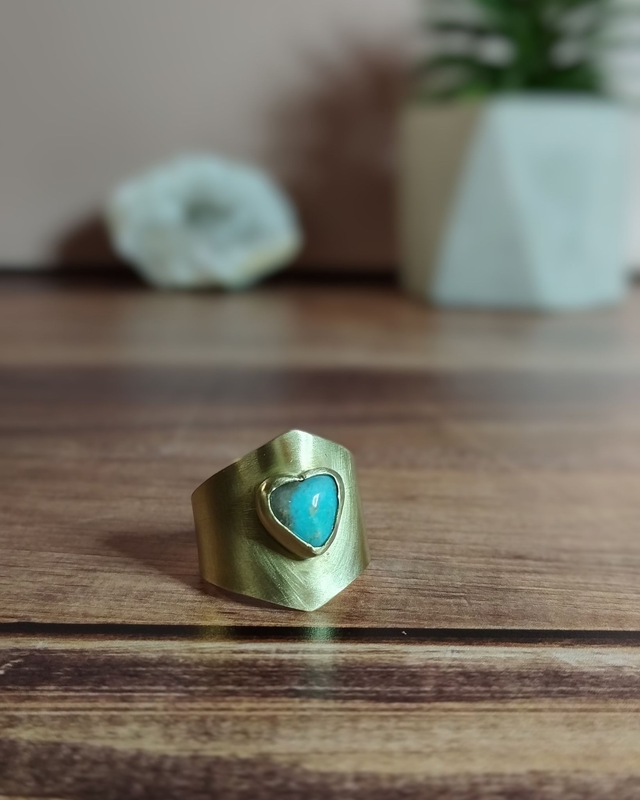 Bague cœur de Turquoise