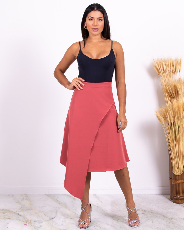 Saia Miss Misses Pareo Assimétrica