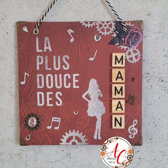 Cadre "La plus douce des Maman" – Un Hommage Unique et Fait-Main