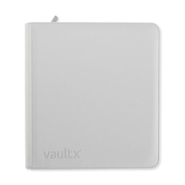 Vault X Zip Binder White Edition 12 Pocket