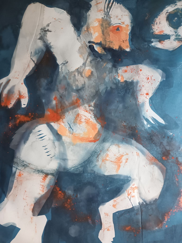 &#039;Water Bloke Jeff &#039;  by Jude Montague edition of 1  size 70cm x 100cm