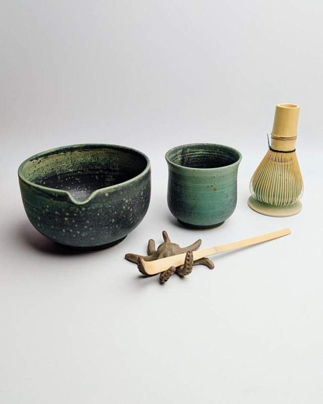 Zestaw z chasenem i chashaku "taiga"