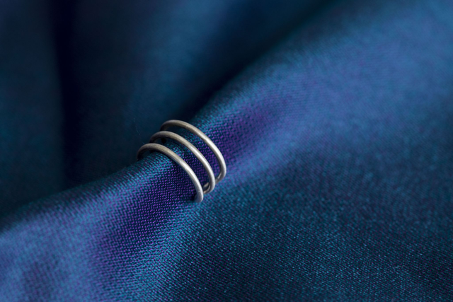 Silver Triple Hooped Ear Cuff