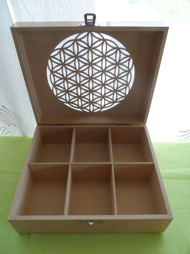 Boîte à thé Fleur de Vie