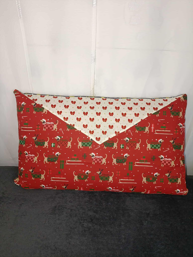 HOUSSE DE COUSSIN NOEL REVERSIBLE